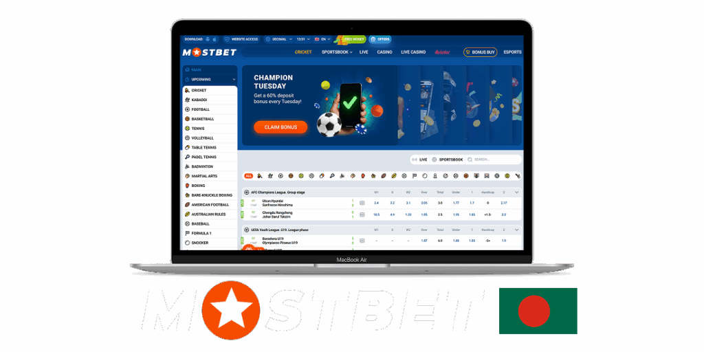 Mostbet is a trusted betting and casino platform in Bangladesh